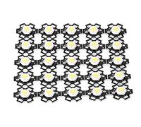 KIMISS Led 3W 3000 4000K Regulable 3W Ultra Brillante Led Substrato Aluminio 25pcs Alta Brillo Chip Integrado Fuente de Luz Led Perla Proyector Bombilla Caliente 3000 3200K (3000-3200K)