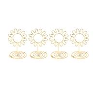 KIMISS Lindos Titulares de Números de Mesa - 20PCS Portafotos de Mesa de Alambre Superficie Chapada en Oro Portatarjetas de Reutilizable para Fiesta de Aniversario de Boda Lindo Portatarjetas de