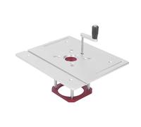 KIMISS Placa Base de Mesa Enrutadora para Máquina Cortadora de 64-65 Mm - Base de Elevación de Aleación de Aluminio Ajustable con para Proyectos de Carpintería
