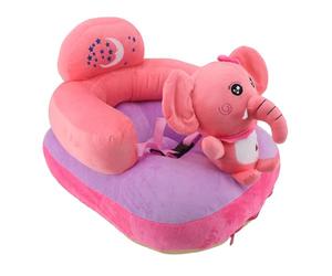 KIMISS Silla para Sentarse con Forma de Animal de Peluche para Niños Pequeños, Asiento de Apoyo para Bebés, sofá, Felpa Suave, Cómodos ángulos Ajustables, Función Bluetooth, Soporte para Sentarse
