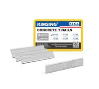 KIMSING ST18 Clavos en T para hormigón, calibre 14 18mm de longitud, 800PCS/caja, clavos galvanizados para clavadoras en T para hormigón