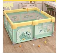 Kinderbox de 150-200 cm: Caja de juegos con compartimento de almacenamiento y protección de espuma, y resistente al polvo