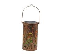 KinderCoring Linterna Solar Colgante Lámpara Decorativa de Hierro Uso Exterior Recargable Resistente Liviana para Colocar en Mesa Césped Patio Celebración Cumpleañ, Mariposa Girasol