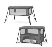 Kinderkraft Cuna de viaje Cami 3 en 1 – Parque de juegos plegable, ligera, con bolsa de viaje, gris