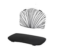 Kinderkraft Cojín para trona ENOCK – Reductor acolchado 2 piezas, cintas de fijación, negro