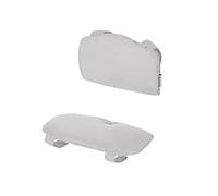 Kinderkraft ENOCK Cojín para trona, Cojín acolchado para amortiguar la madera, Reductor de Asiento 2 piezas, Blandos y Cómodos, Cintas de fijación, Fáciles de limpiar, Gris
