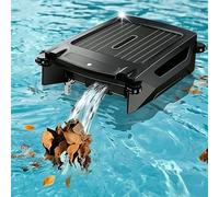 Kindevieft Robot Limpiador de Superficies de Piscina, Limpiador de Piscina Robótico inalámbrico, Cesta de Skimmer de Piscina Inteligente, con Escape Automático Black