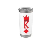 King of Diamonds - Disfraz de Halloween Vaso térmico de acero inoxidable de doble pared