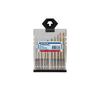 KING TONY 11101SQ - Juego de brocas HSS con revestimiento de titanio, 10 piezas