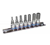 King tony - 7 pc. 1/4'jg.llave de caja c/punta hex.