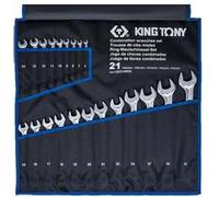 King Tony: Juego de llaves combinadas planas y abiertas, de 6 a 32 mm