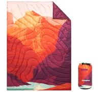 KingCamp Manta de Camping, Cálida Ultraligera Compacta, Naranja | Portátil, Repelente al Agua con Botones y Multifuncional, para Camping, Viajes, Senderismo, Picnic, Avión, Outdoor, 200×145cm