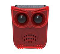 KINGCOO - Detector de movimiento solar con 13 sonidos, 129 dB, emisores de ruido, sonido de ladridos para perros, luz LED roja, advertencia de seguridad, luz estroboscópica para exterior, entrada de