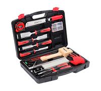 KingTool Juego de 87 cinceles de madera avanzados con estuche de almacenamiento que incluye cinceles superiores, cuchillas de aleación Cr-V tratadas térmicamente, juego de cinceles de alta calidad