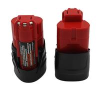 KINSUN 2-Pack Reemplazo Herramienta Eléctrica Batería 12V 1.5Ah Li-Ion para Taladro Inalambrico Destornillador M12 48-11-2401 48-11-2402 C12 B C12 Bx y más