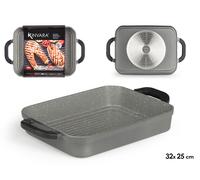 Kinvara Asador Hondo de Aluminio Gris 32x25cm