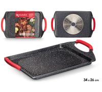 Kinvara Asador Plano de Aluminio Fundido para Inducción 34 x 26cm