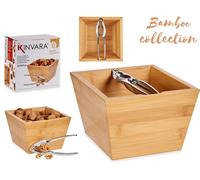 Kinvara Caja de Bambú con Cascanueces 16cm (Pack de 12)