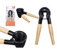 Kinvara Cascanueces Madera y Metal Natural/Negro 17x5.7x9 cm (Set de 12)