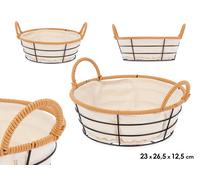 Kinvara Cesta con Asas Metal Redonda