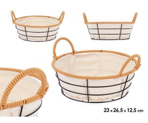 Kinvara Cesta con Asas Metal Redonda