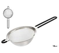 Kinvara Colador de 18 cm de Acero y Silicona, Surtido Gris/Negro