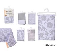 Kinvara Mantel Cuadrado Surtido Colores Fríos 140x140 cm