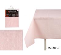 Kinvara Mantel de Loneta Antimanchas Estrella Rosa 140x180cm