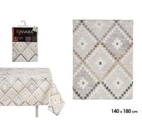 Kinvara Mantel de Loneta Antimanchas Rombos Beige 140x180cm