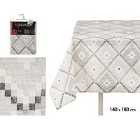 Kinvara Mantel de Loneta Antimanchas Rombos Gris 140x180cm