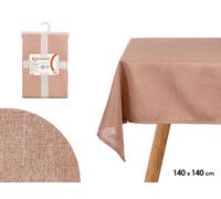 Kinvara Mantel de Poliéster 140x140cm Rosa Palo