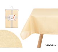 Kinvara Mantel de Poliéster Beige 140x140 cm (Pack de 12)