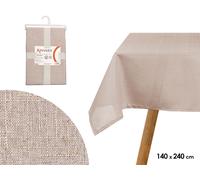 Kinvara Mantel de Poliéster Gris Claro 140x240cm (Pack de 12)