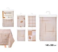 Kinvara Mantel Rectangular Surtido Colores Tierra 140x300cm