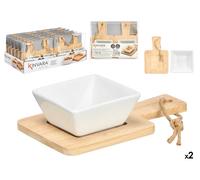 Kinvara Set 2 Bol Soporte Aperitivo Cuadrado