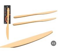 Kinvara Set de 2 Cuchillos Dorados, Metal (S-S410) de 22cm