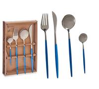 Kinvara Set de Cubiertos 8pcs Plata Azul