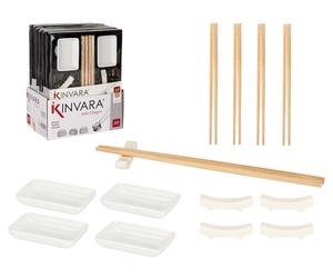 Kinvara Set de Sushi Blanco 12 Piezas