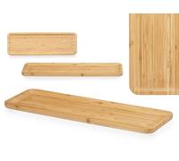 Kinvara Tabla de Bambú Rectangular para Aperitivo 46x15 cm, Marrón
