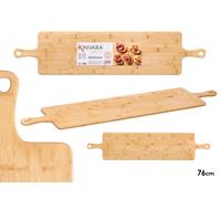 KINVARA Tabla de servir con 2 asas de bambú