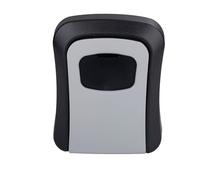 Kinzo Caja fuerte para llaves, con cerradura de combinación, código de 4 dígitos, 10.000 combinaciones de números, para interiores y exteriores, carcasa de metal resistente, resistente al agua