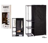 KIPIT Armario Combinado Doble 172cm Negro