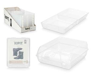 KIPIT Caja organizadora de botas transparente