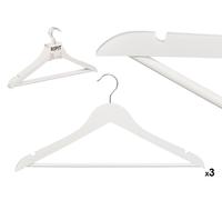 KIPIT Set de 24 Perchas Blancas