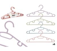 KIPIT Set de 24 Perchas Surtidas Colores Pastel