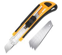 kippen 1232E Cutter autoblocante semiprofesional de hoja ancha de 18 mm con guía de acero