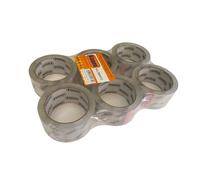 kippen 9004T2 - Pack de 6 rollos de cinta adhesiva para embalaje. Color transparente. Medidas: 66 m x 50 mm.