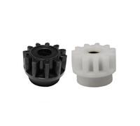 KiraKira 6 piezas de cepillo con rodamiento de cubo para fregona, cepillo de pedal para giratorio, cabezal de mopa de plástico para piezas de repuesto, color negro y blanco