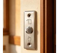 KiraKira Botón de salida de acero inoxidable resistente para cerradura inteligente, interruptor de liberación de puerta probado con 50000 clics, diseño de montaje empotrado para golpe eléctrico y