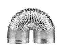 KiraKira Conducto calefactor flexible de aluminio de 75 mm, tubo de aire caliente de doble capa, calefacción diésel, tubo de ventilación resistente al fuego, color plateado